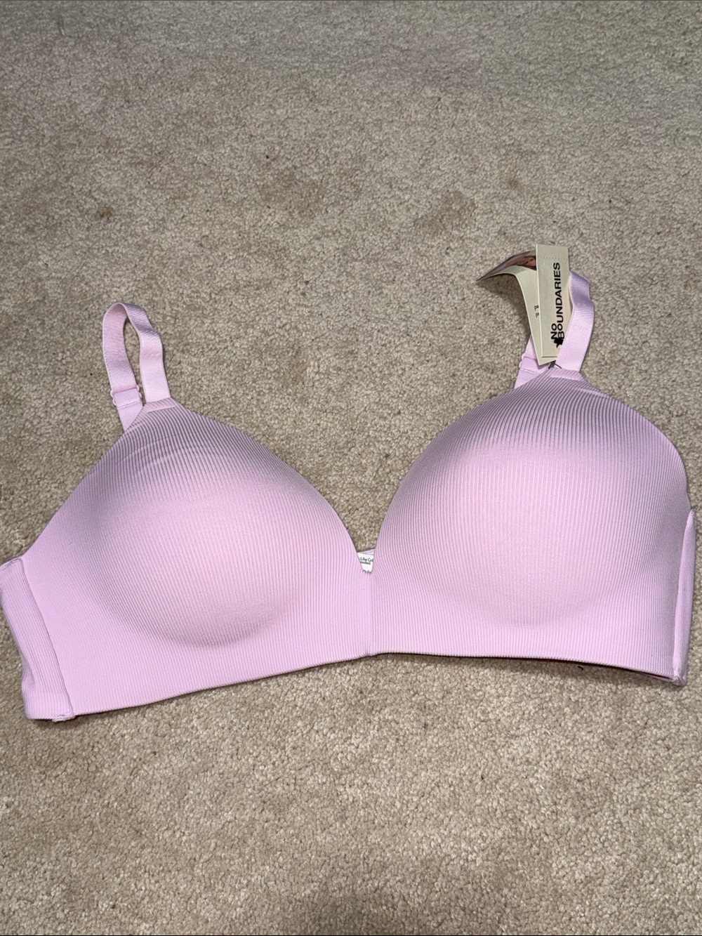 No Boundaries Pale Pink Smooth Molded T-Shirt Bra